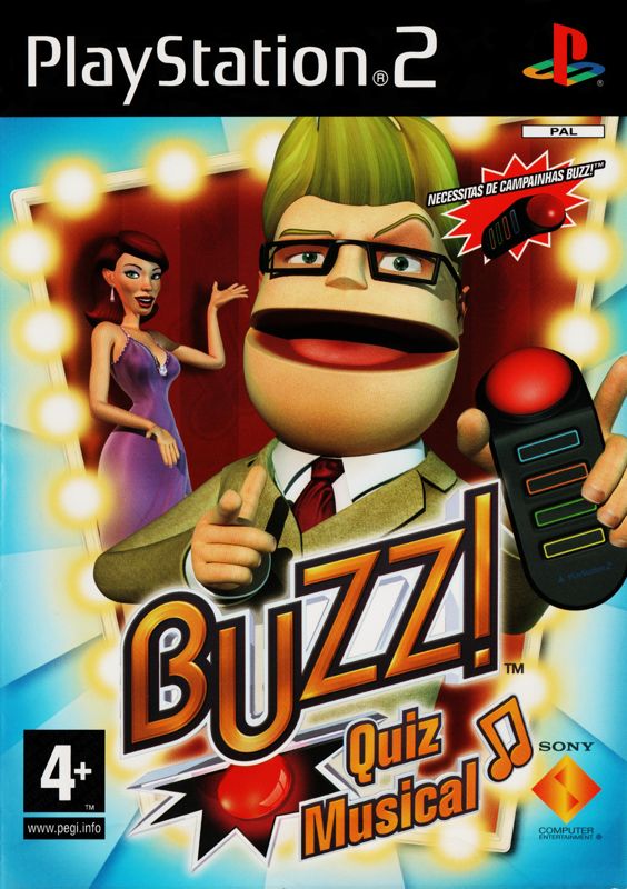 Front Cover for Buzz! The Music Quiz (PlayStation 2)