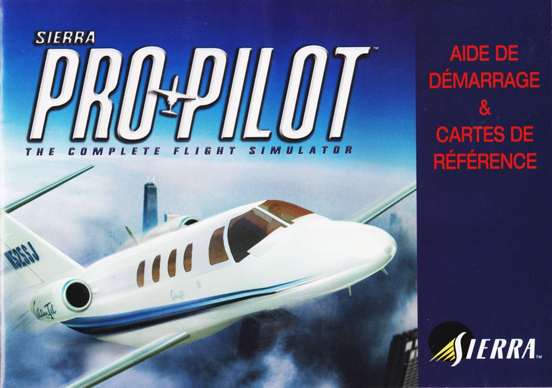Reference Card for Sierra Pro Pilot 98: The Complete Flight Simulator (Windows): Front (24-page)