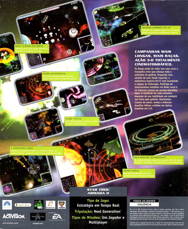 Back Cover for Star Trek: Armada II (Windows)