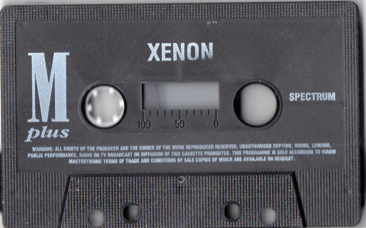 Media for Xenon (ZX Spectrum) (Mastertronic Plus budget release)