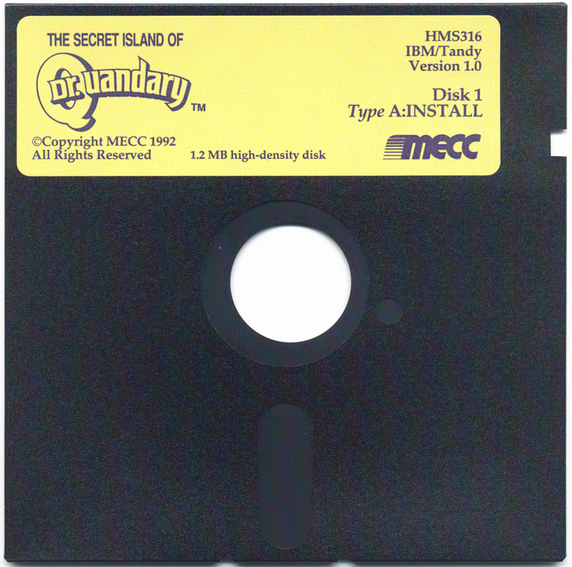 The Secret Island of Dr. Quandary cover or packaging material MobyGames