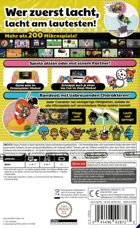 cover or MobyGames Together! Get - material It packaging WarioWare:
