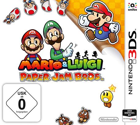 Front Cover for Mario & Luigi: Paper Jam (Nintendo 3DS) (Nintendo eShop release)