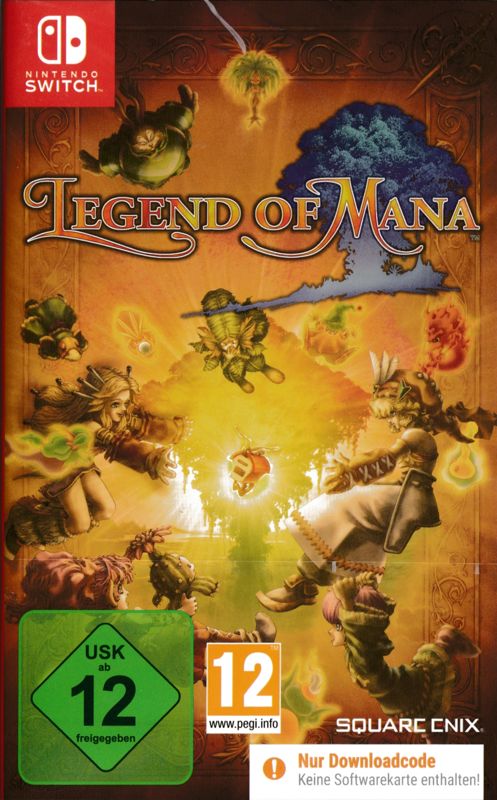 Front Cover for Legend of Mana (Nintendo Switch) (Contains the Download Code for the game)