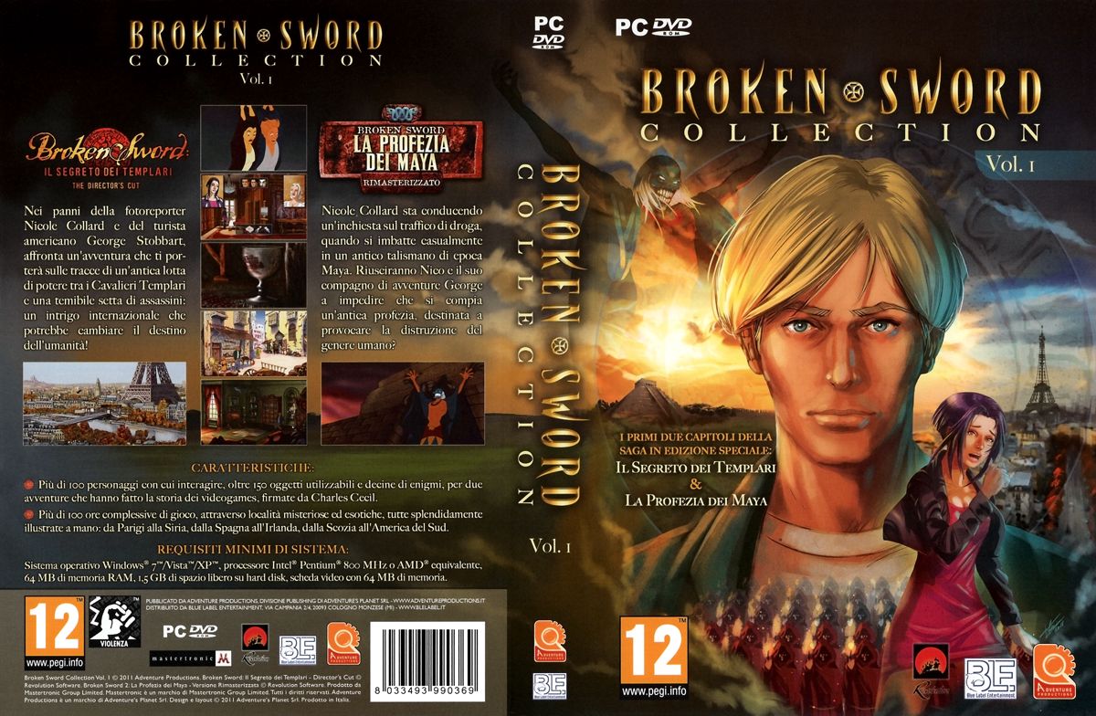 Full Cover for Broken Sword Collection: Vol. 1 (Windows)