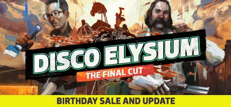 Front Cover for Disco Elysium (Macintosh and Windows) (Steam release): Birthday Sale and Update version