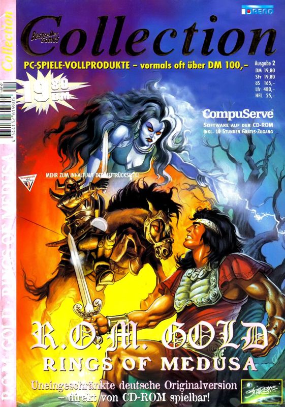 Front Cover for Rings of Medusa (DOS) (Bestseller Games Collection #2)