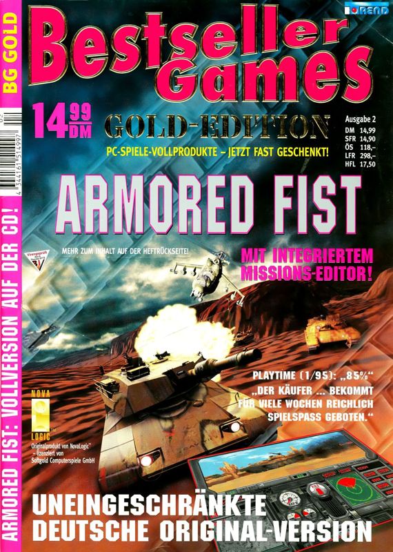 Front Cover for Armored Fist (DOS) (Bestseller Games Gold Edition 2)