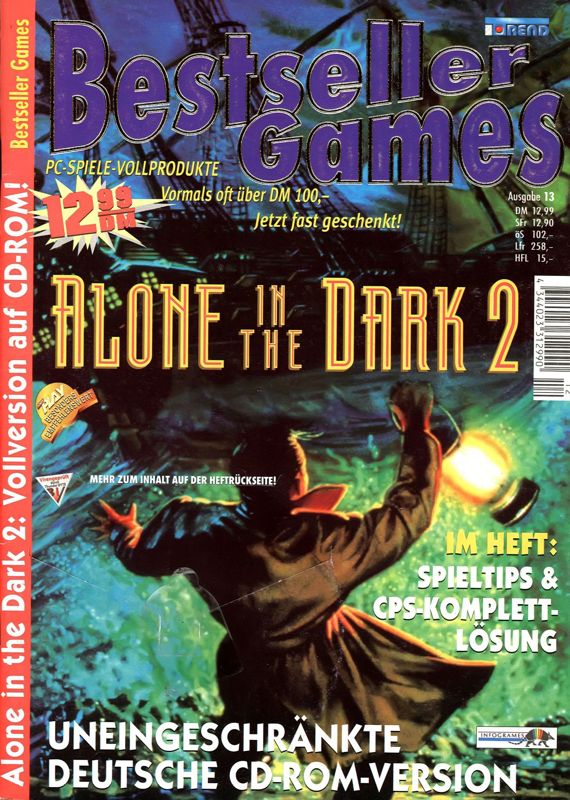 Front Cover for Alone in the Dark 2 (DOS) (Covermount BestSeller Games #13)