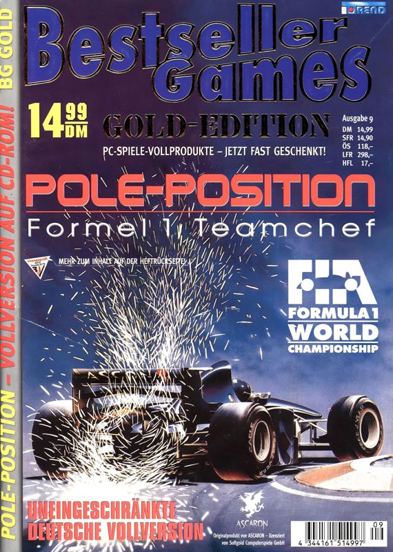 Front Cover for Team F1 (DOS) (Bestseller Games Gold #9 covermount)