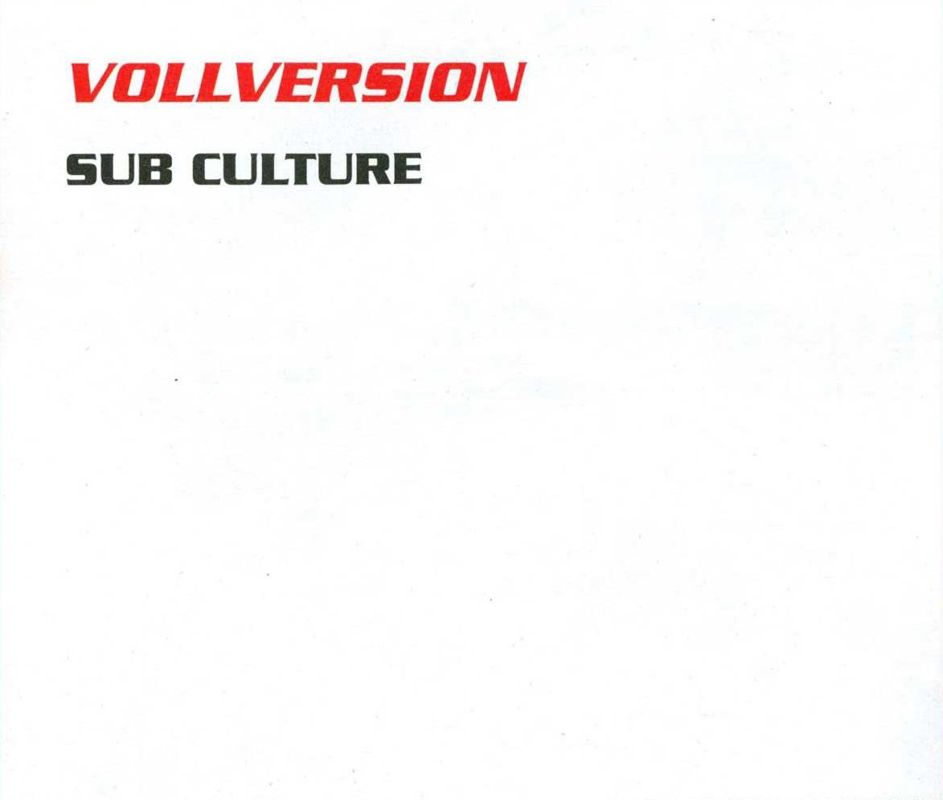 Back Cover for Sub Culture (Windows) (PC Joker 3/99 covermount): Back