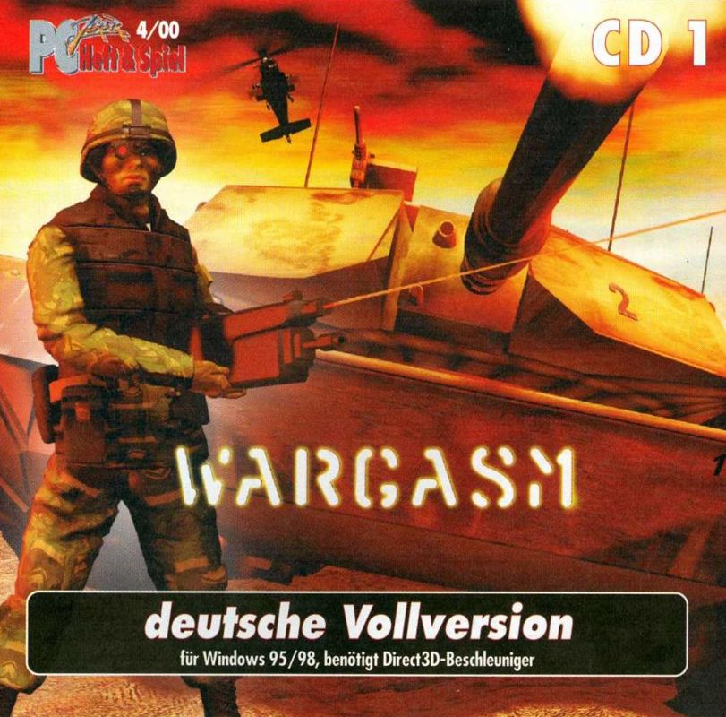 Front Cover for Wargasm (Windows) (PC Joker Covermount 04/2000 Disk 1)