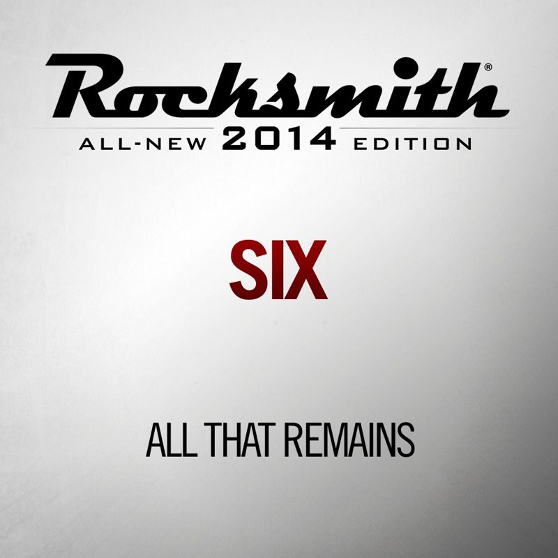 Front Cover for Rocksmith: All-new 2014 Edition - All That Remains: Six (PlayStation 3 and PlayStation 4) (PSN release)
