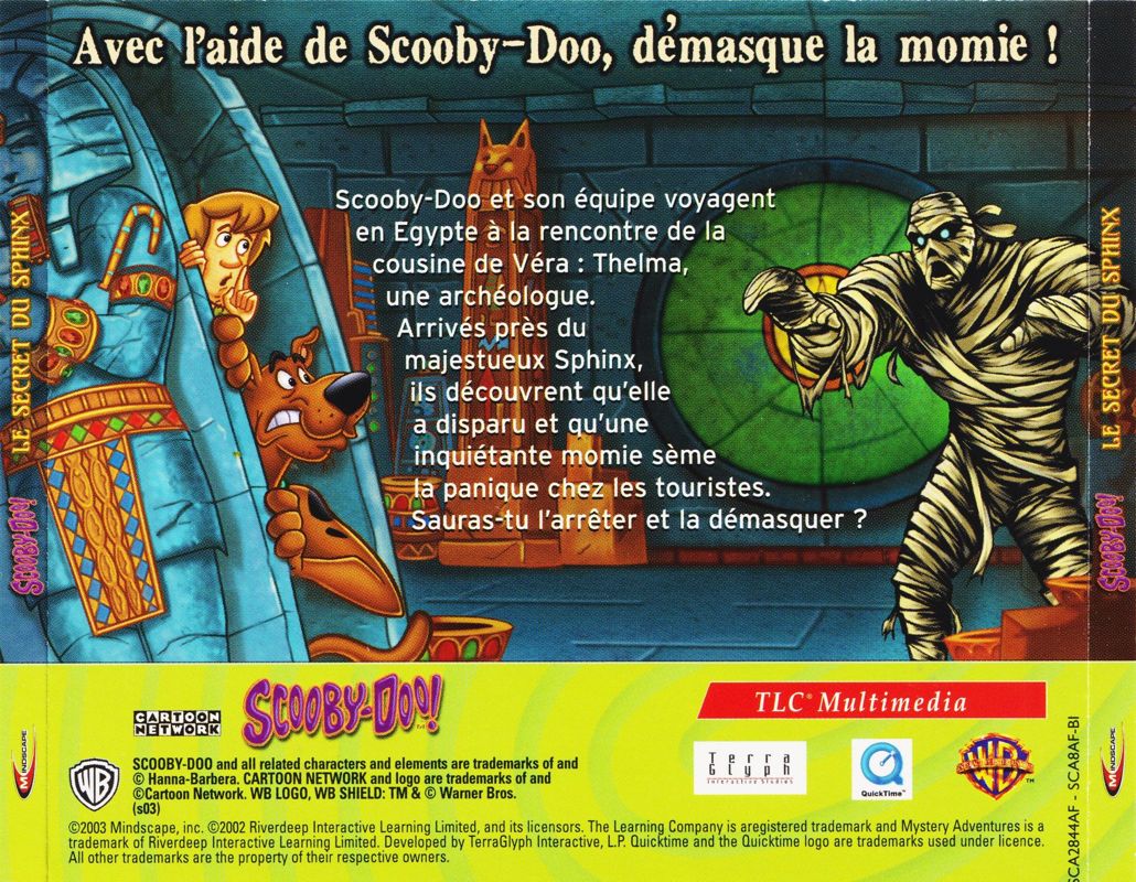 Scooby-Doo!: Jinx at the Sphinx cover or packaging material - MobyGames