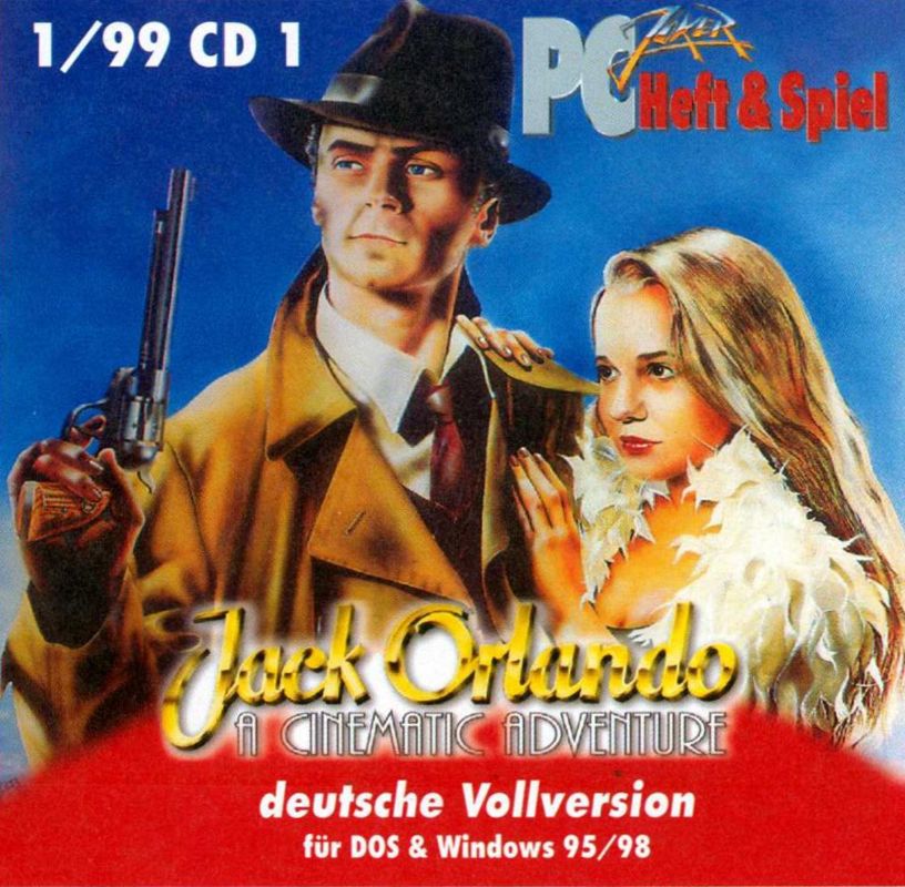 Media for Jack Orlando: A Cinematic Adventure (DOS and Windows) (PC Joker 01/199 Covermount Disk 1): Inlay for Jewel Case - Front