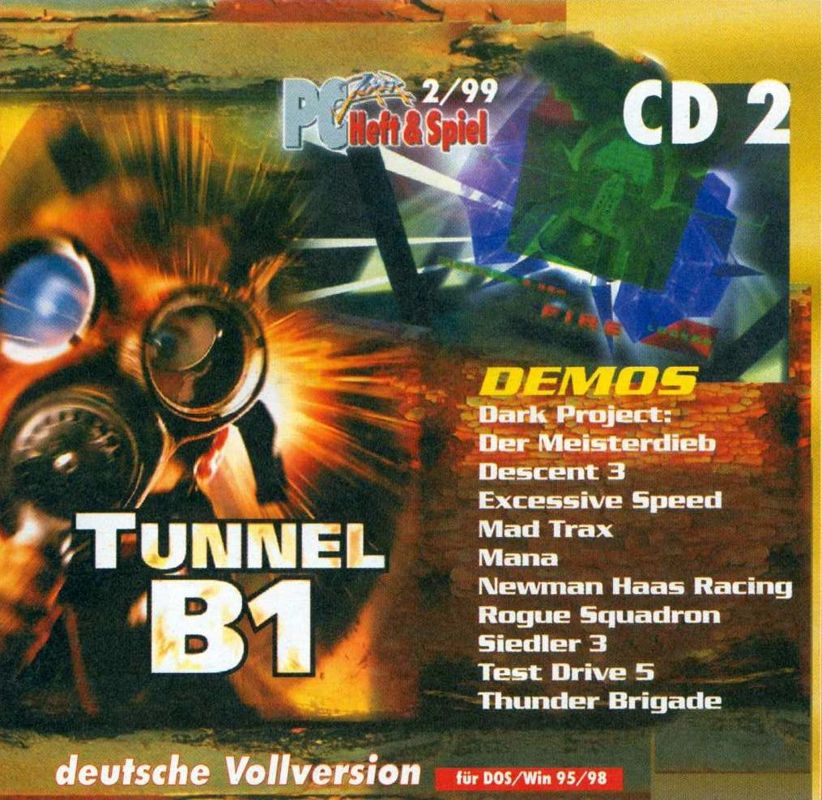 Other for Tunnel B1 (DOS) (PC Joker 02/1999 Covermount Disk 2): Inlay for Jewel Case - Front