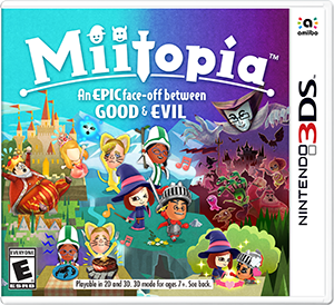 Front Cover for Miitopia (Nintendo 3DS) (download release)