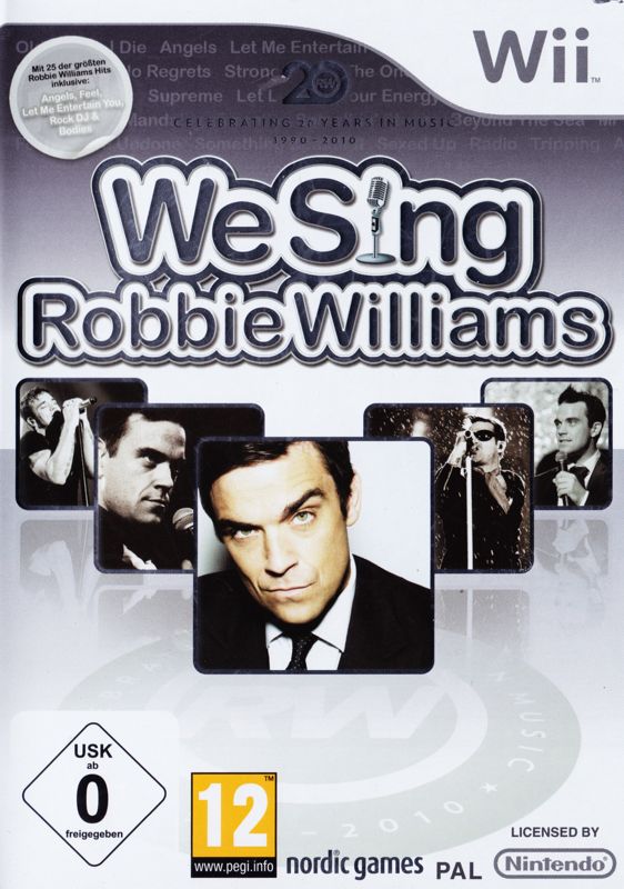 Front Cover for We Sing: Robbie Williams (Wii)