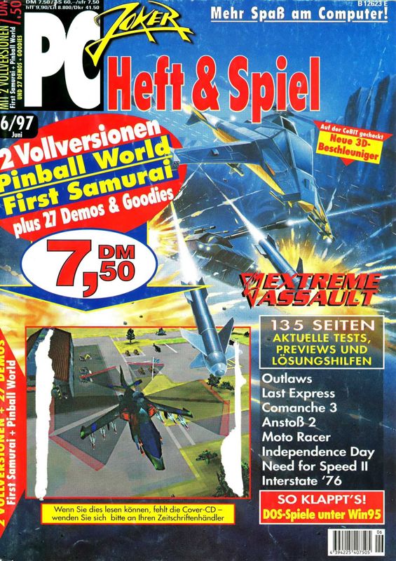 Front Cover for First Samurai (DOS) (PC Joker Heft & Spiel 06/1997 covermount)