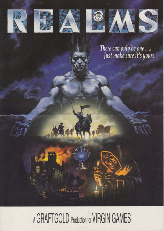 Advertisement for The Magnetic Scrolls Collection (Amiga): Poster "Realms" front