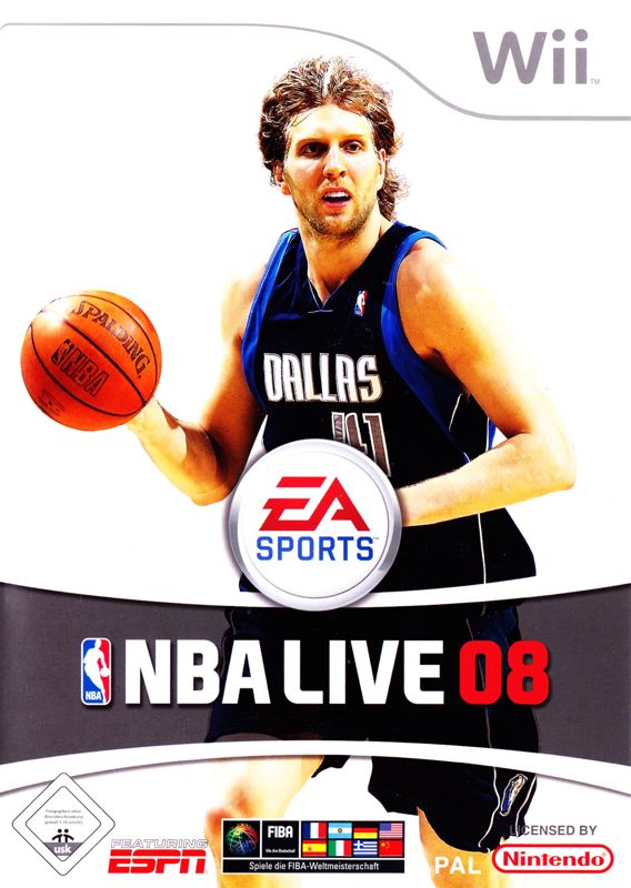 Front Cover for NBA Live 08 (Wii)