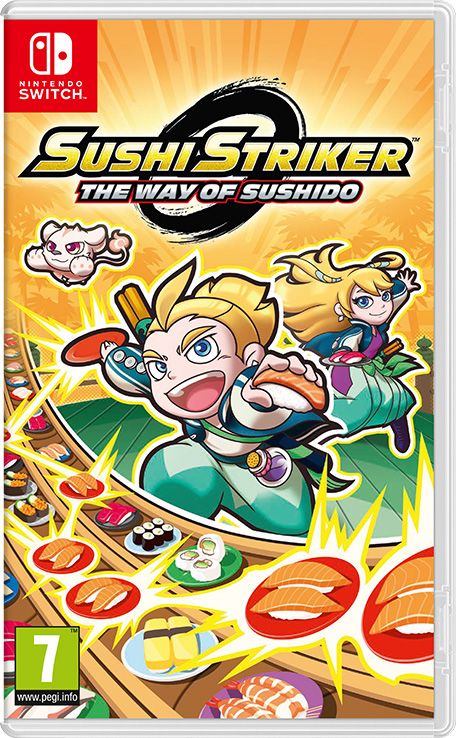Front Cover for Sushi Striker: The Way of Sushido (Nintendo Switch) (download release)
