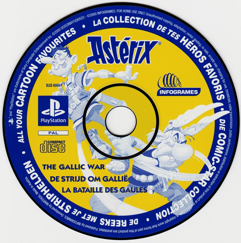 Media for Astérix: The Gallic War (PlayStation) (All Your Favourite Heroes Version)