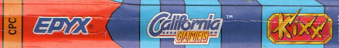 Spine/Sides for California Games (Amstrad CPC) (Kixx budget release)