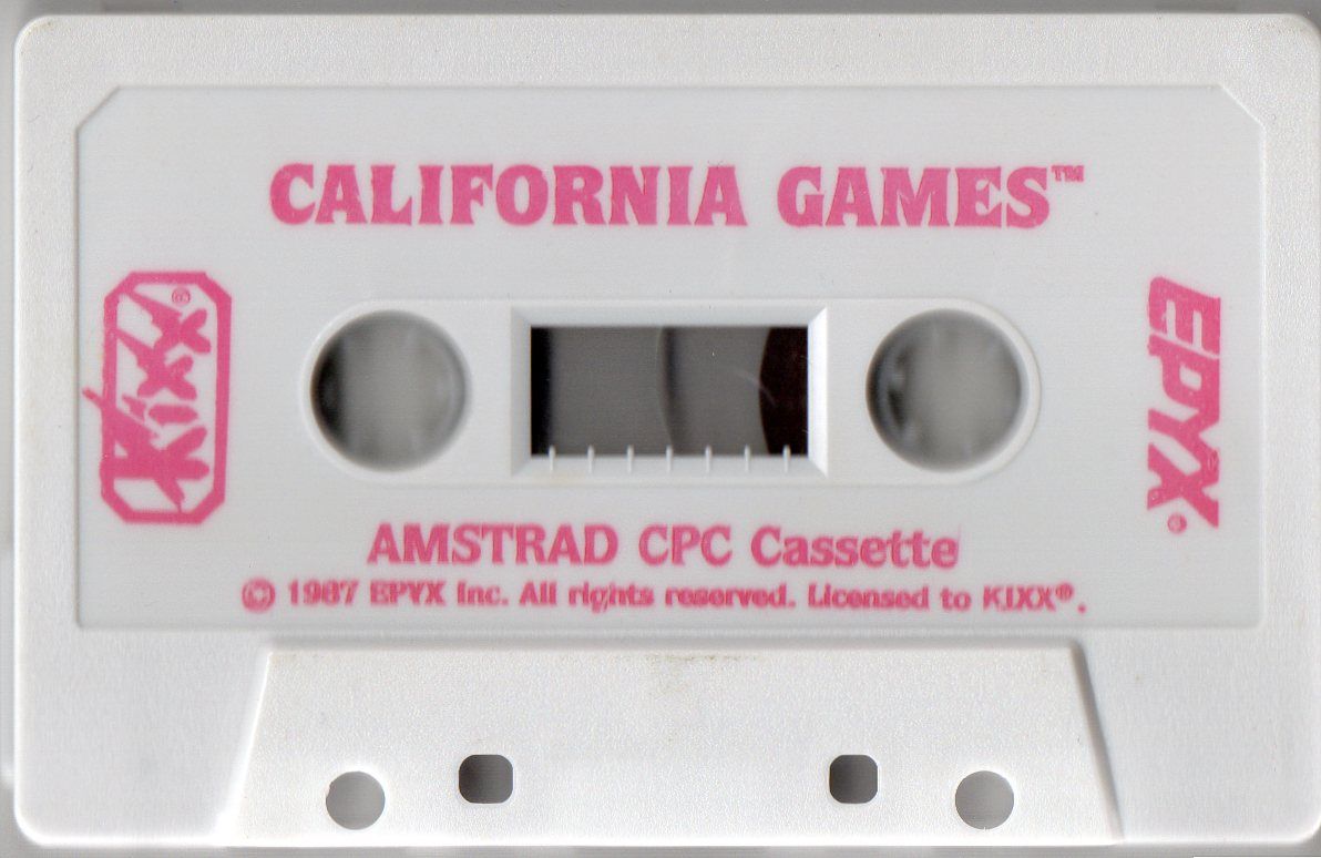 Media for California Games (Amstrad CPC) (Kixx budget release)