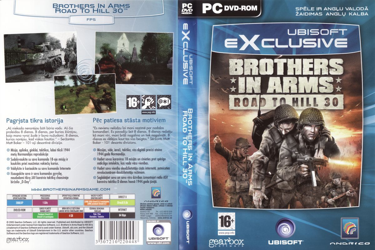 Full Cover for Brothers in Arms: Road to Hill 30 (Windows) (Ubisoft eXclusive release)