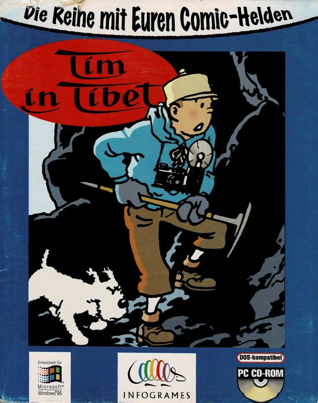 Front Cover for Tintin in Tibet (DOS and Windows)
