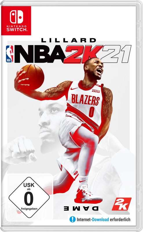 Front Cover for NBA 2K21 (Nintendo Switch) (download release)
