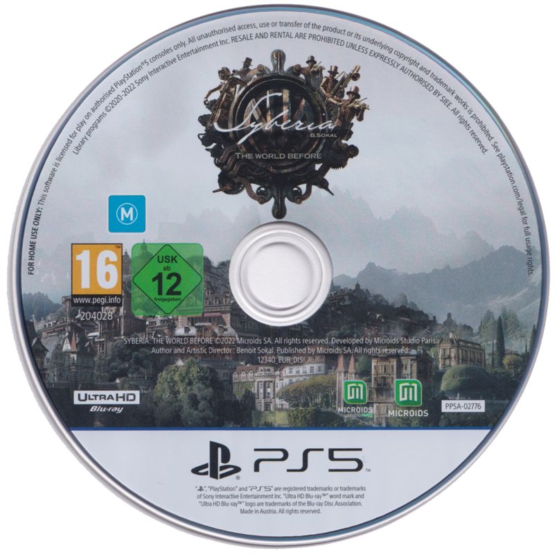 Media for Syberia: The World Before (20 Year Edition) (PlayStation 5)