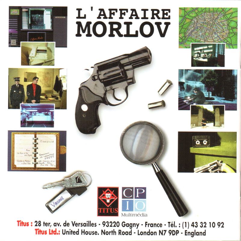 Manual for The Morlov Affair (CD-i) (CD-i release sold in PC packaging): Back