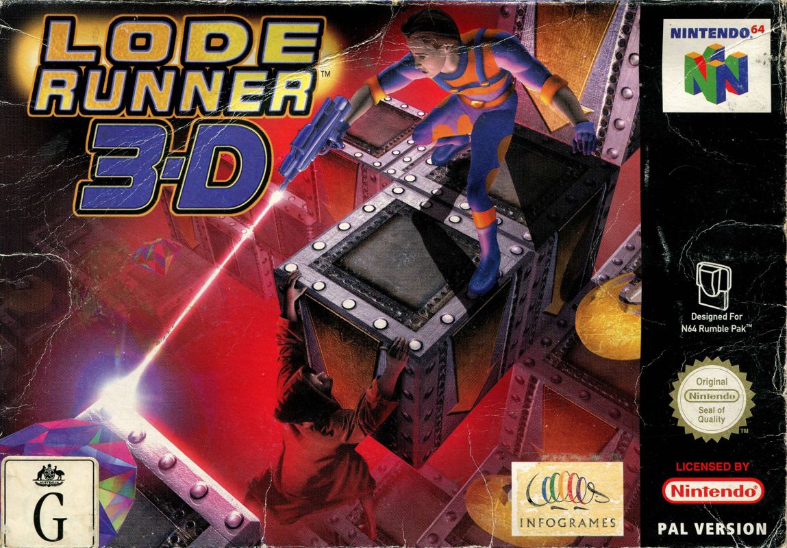 Front Cover for Lode Runner 3-D (Nintendo 64)