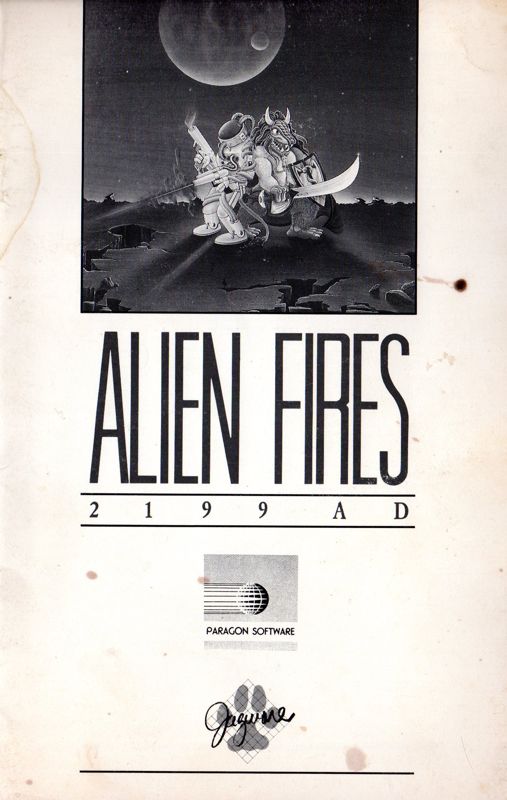 Manual for Alien Fires: 2199 AD (Amiga)