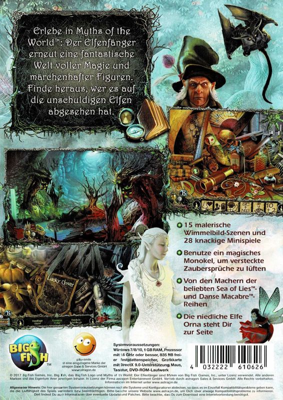Back Cover for Myths of the World: Of Fiends and Fairies (Windows) (play+smile release)