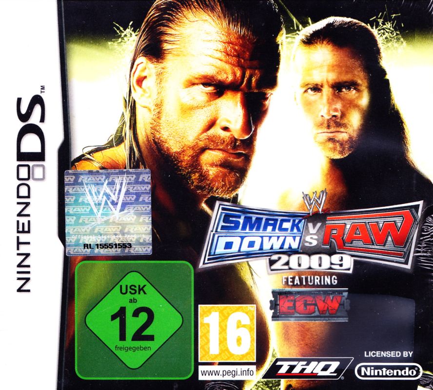 Front Cover for WWE Smackdown vs. Raw 2009 (Nintendo DS)