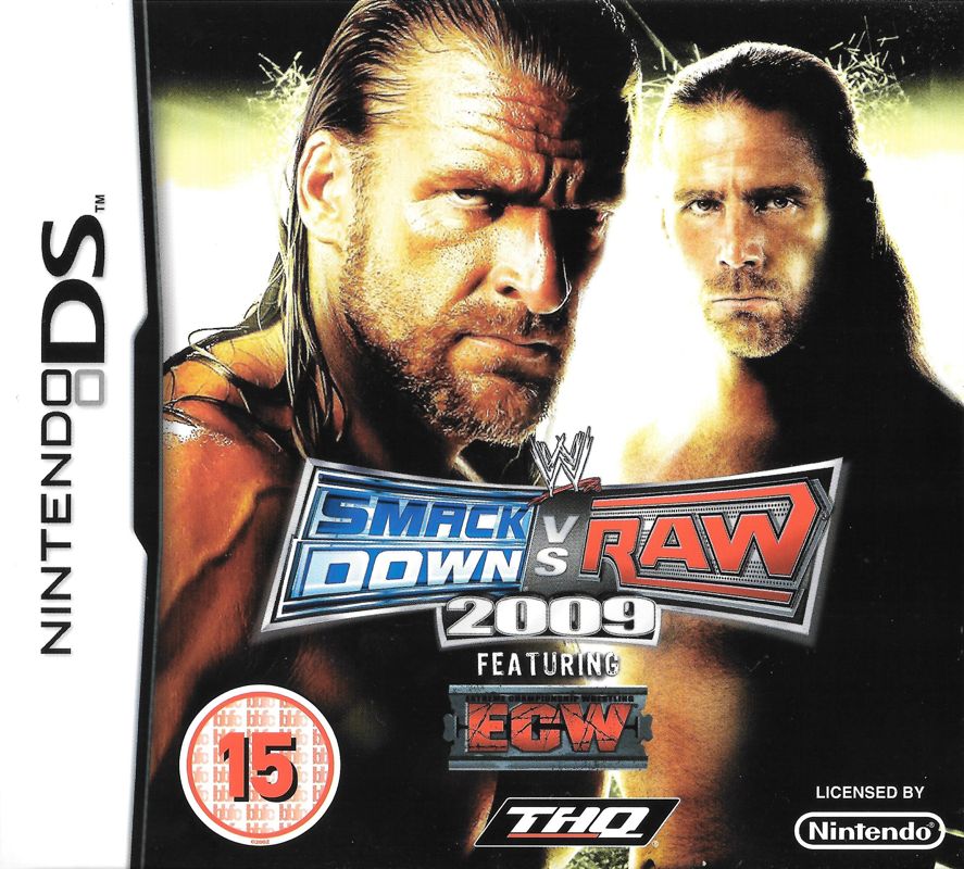 Front Cover for WWE Smackdown vs. Raw 2009 (Nintendo DS)