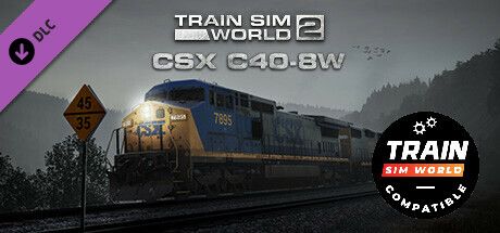 Front Cover for Train Sim World 2: CSX C40-8W (Windows) (Steam release)