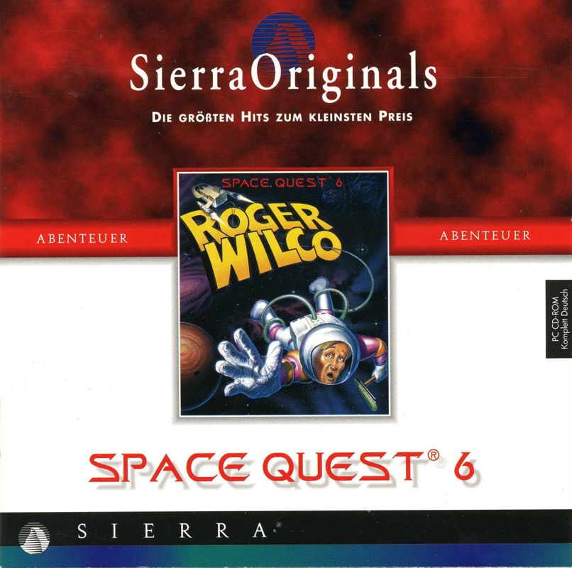 Other for Space Quest 6: Roger Wilco in the Spinal Frontier (DOS and Windows and Windows 16-bit) (Sierra Originals release): Jewel Case - Front