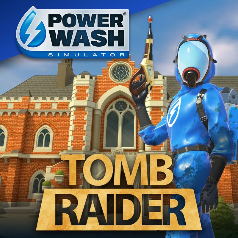 Front Cover for PowerWash Simulator: Tomb Raider (PlayStation 4 and PlayStation 5) (download release)