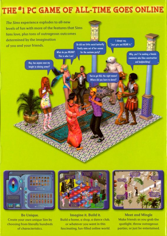 Inside Cover for The Sims Online (Windows) (2003 Version): Right Flap