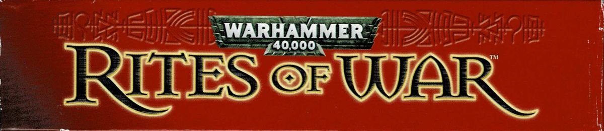 Spine/Sides for Warhammer 40,000: Rites of War (Windows): Top