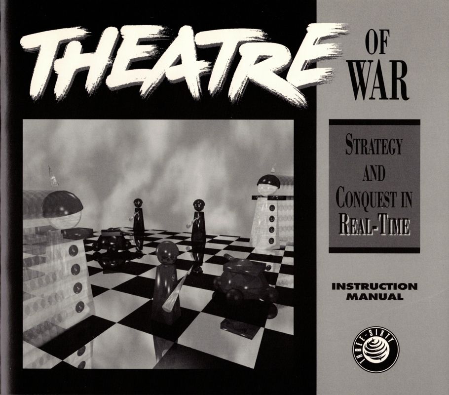 Manual for Theatre of War (DOS) (5.25" disk release): Front