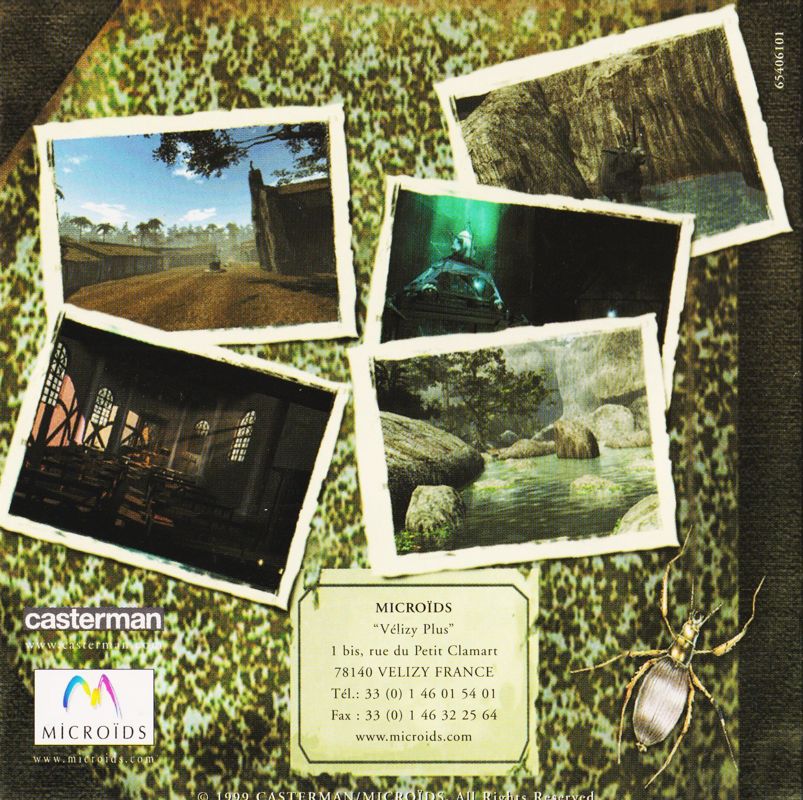Manual for Amerzone: The Explorer's Legacy (Windows) (DVD edition): Back