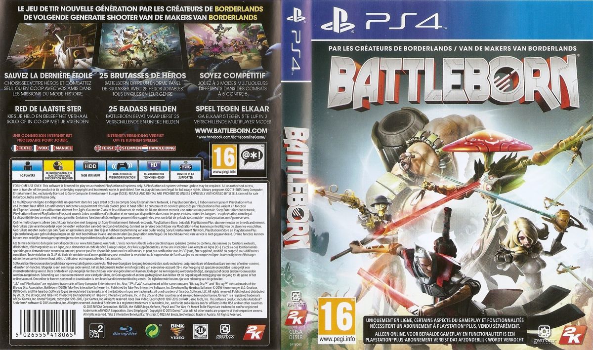 Full Cover for Battleborn (PlayStation 4)