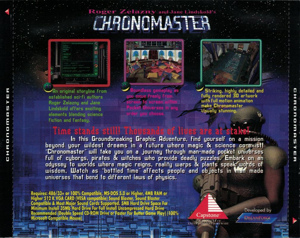 Other for Chronomaster (DOS): Jewel Case - Back