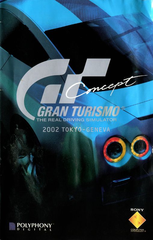 Manual for Gran Turismo Concept: 2002 Tokyo-Geneva (PlayStation 2) (Platinum release): Front
