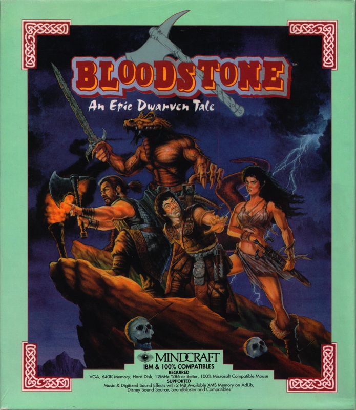 Front Cover for Bloodstone: An Epic Dwarven Tale (DOS)